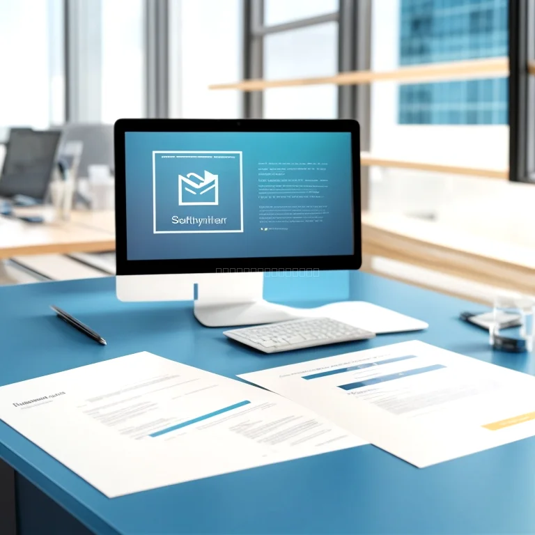 Business professional reviewing contract documents